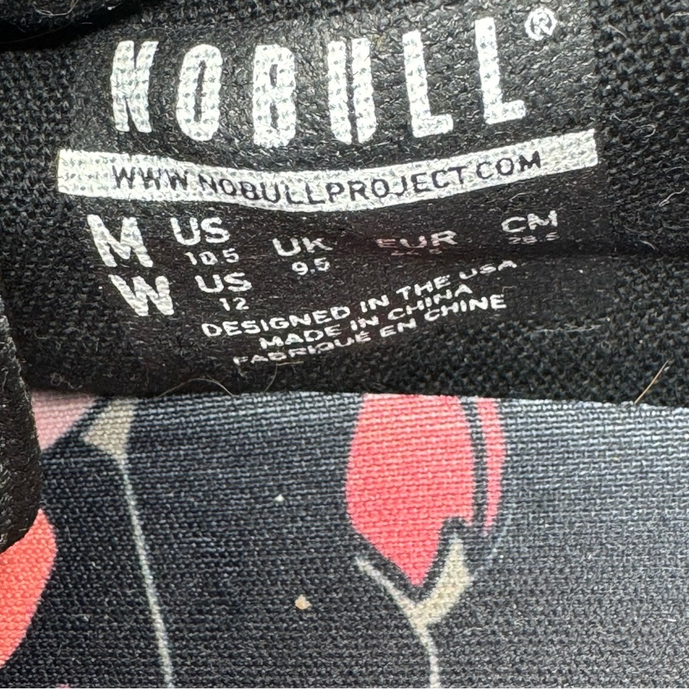 NOBULL Unisex Black and Pink Trainers SZ Women’s 12.  Men’s 10. - Picture 10 of 12
